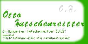 otto hutschenreitter business card